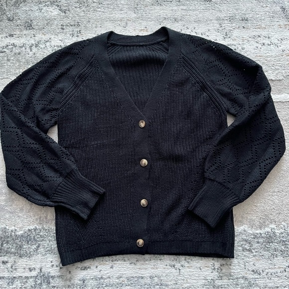 💕 🆕 Amazon Evaless acrylic knit v neck button down cardigan sweater - Picture 3 of 11